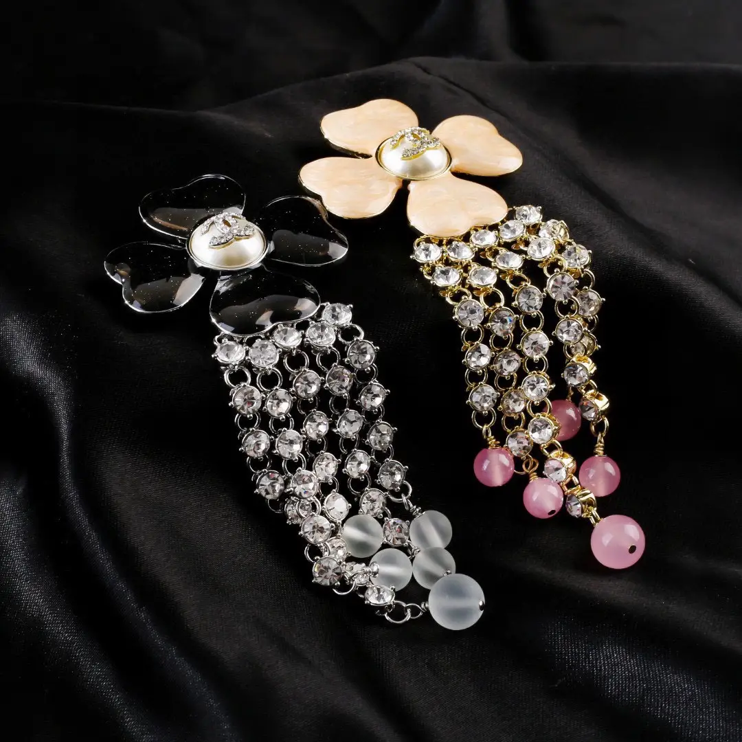 Chanel Camellia Tassel Brooch