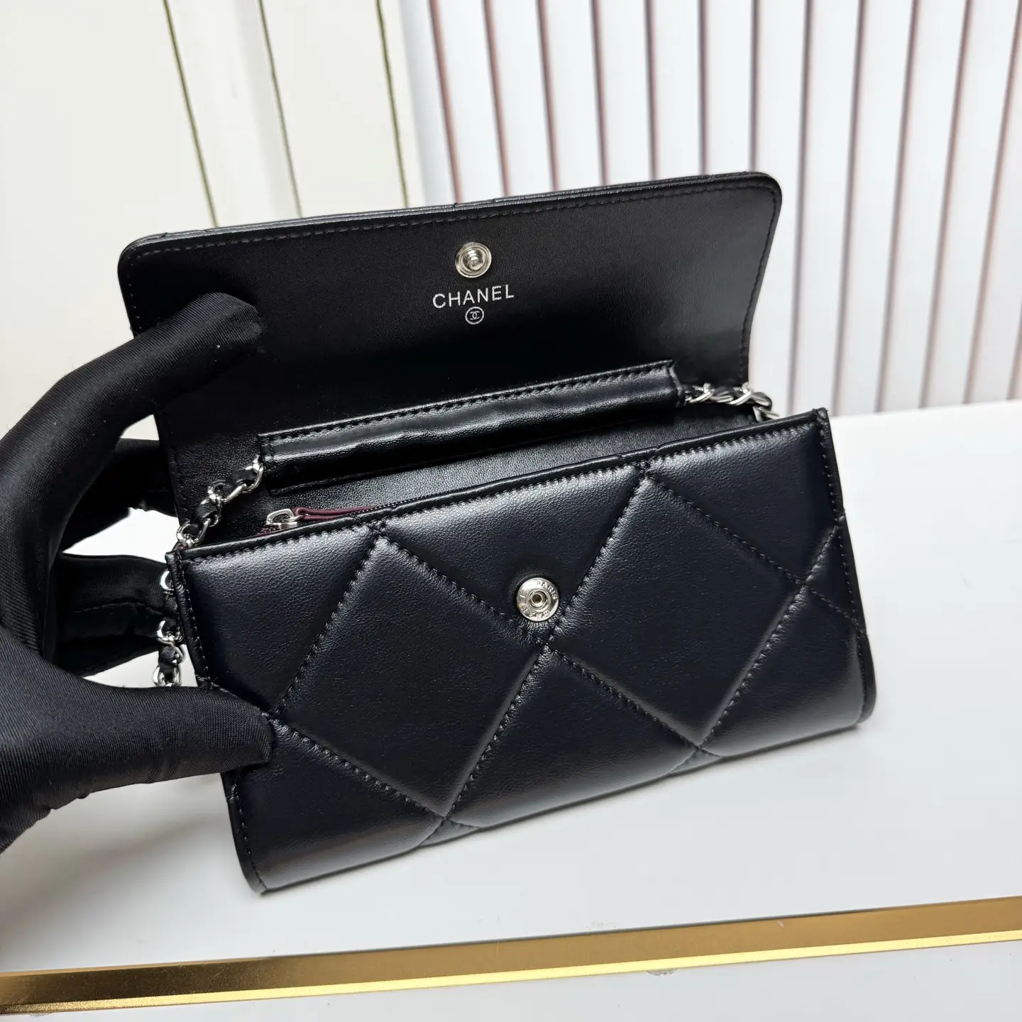 Chanel Chain Crossbody Bag Black