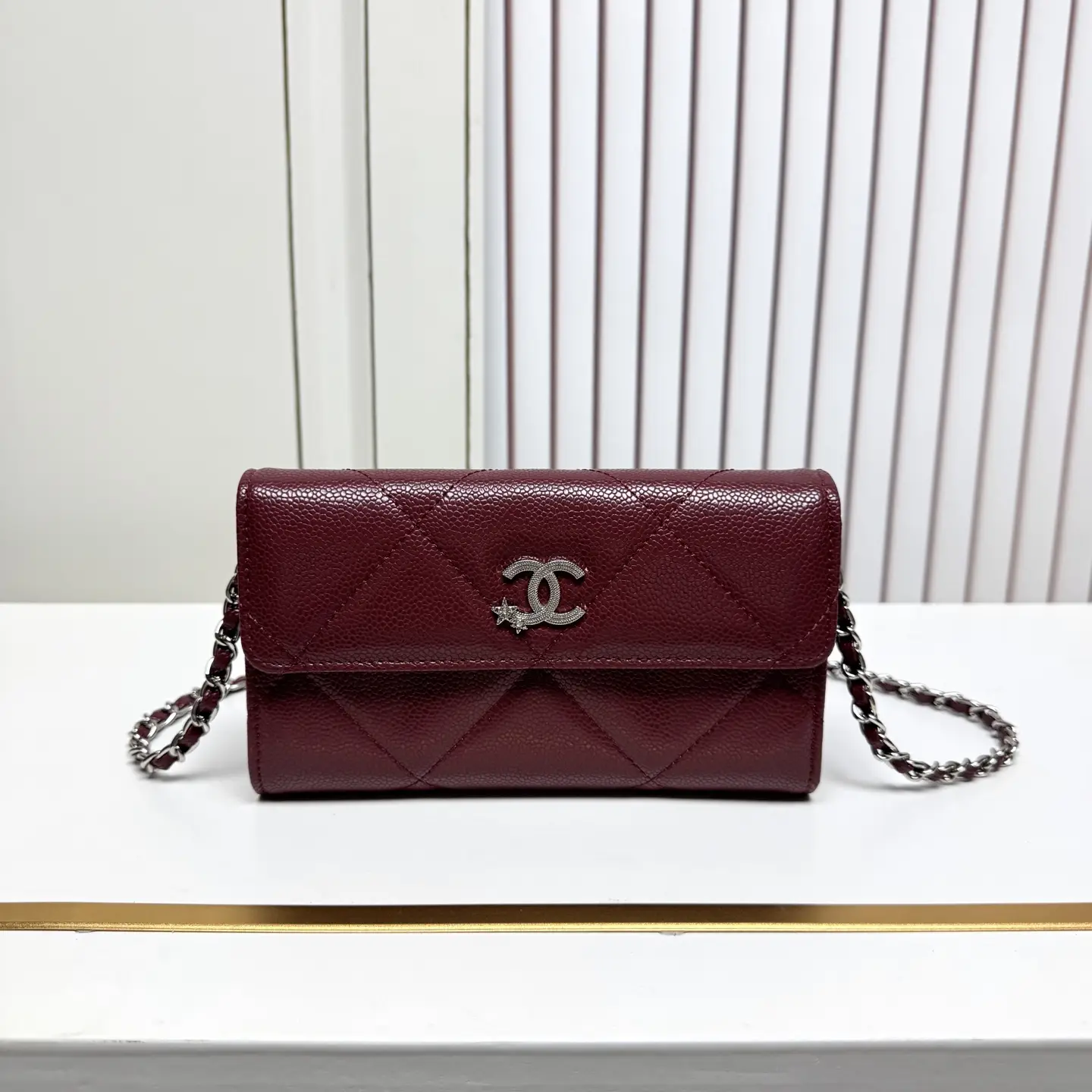 Chanel Chain Crossbody Bag Red