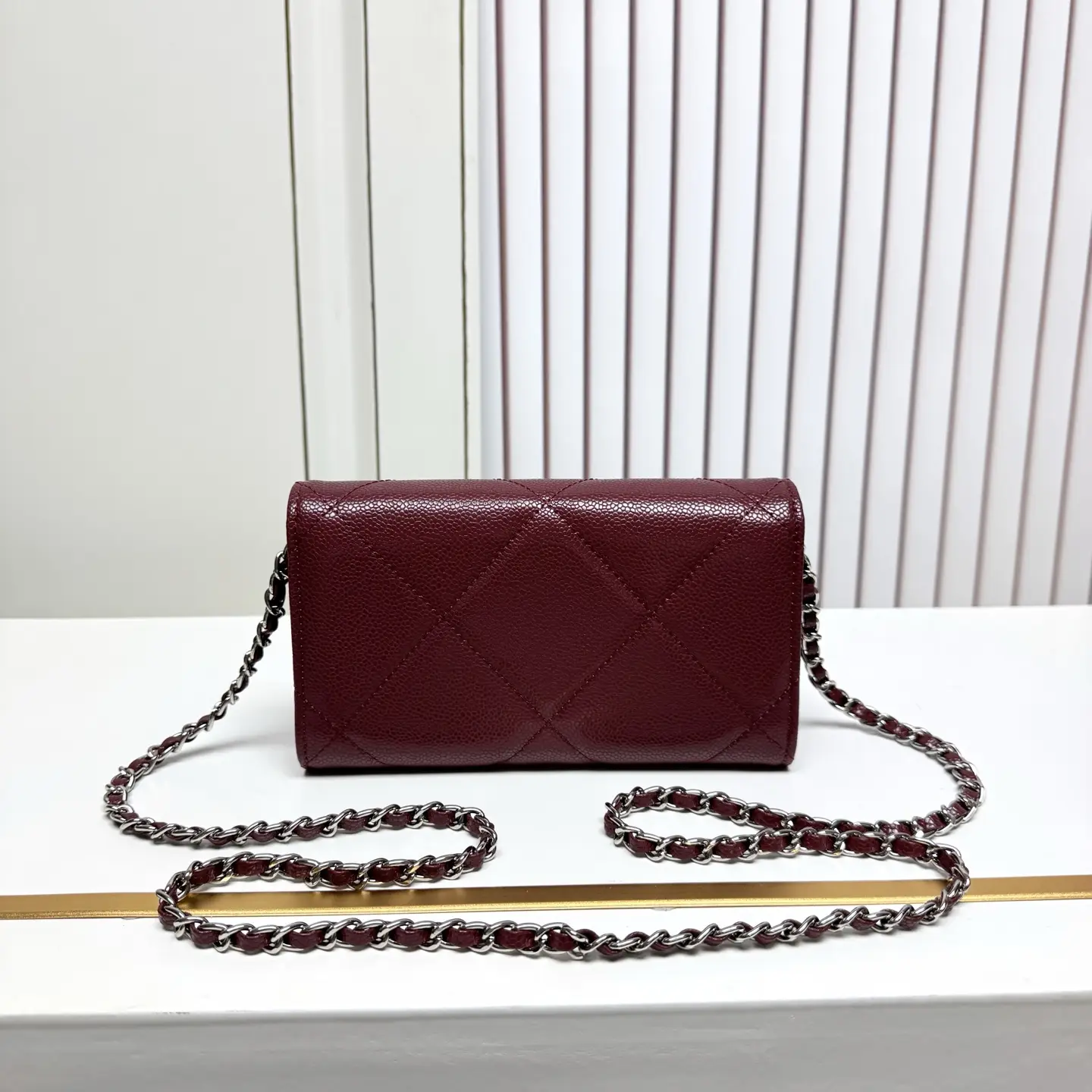 Chanel Chain Crossbody Bag Red