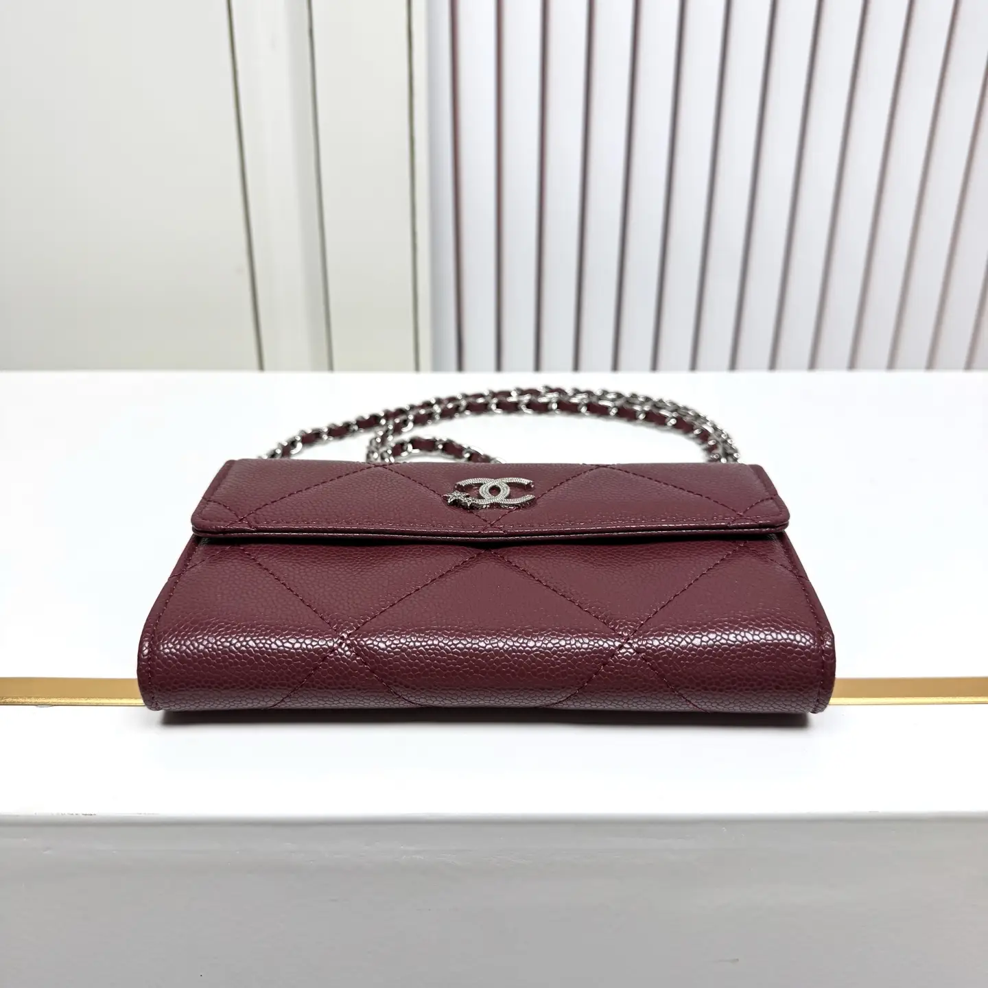 Chanel Chain Crossbody Bag Red