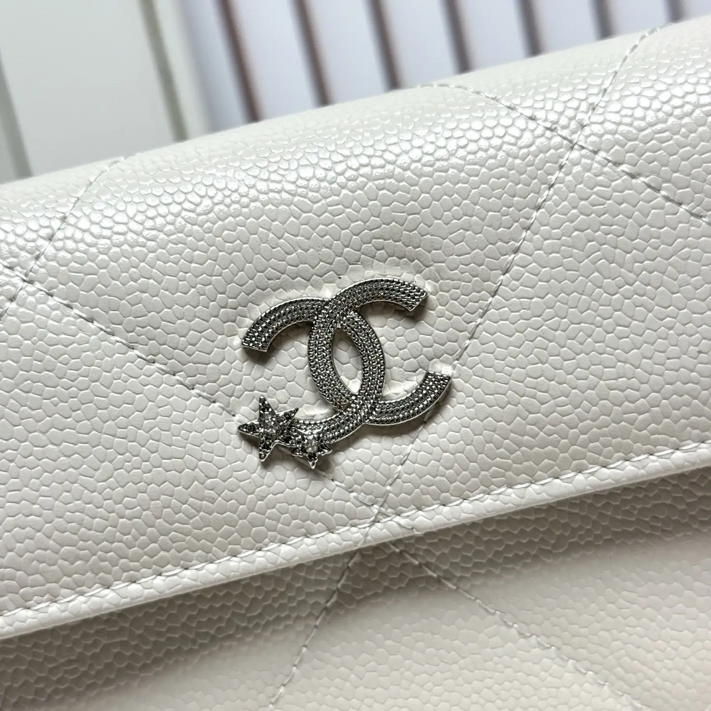 Chanel Chain Crossbody Bag White
