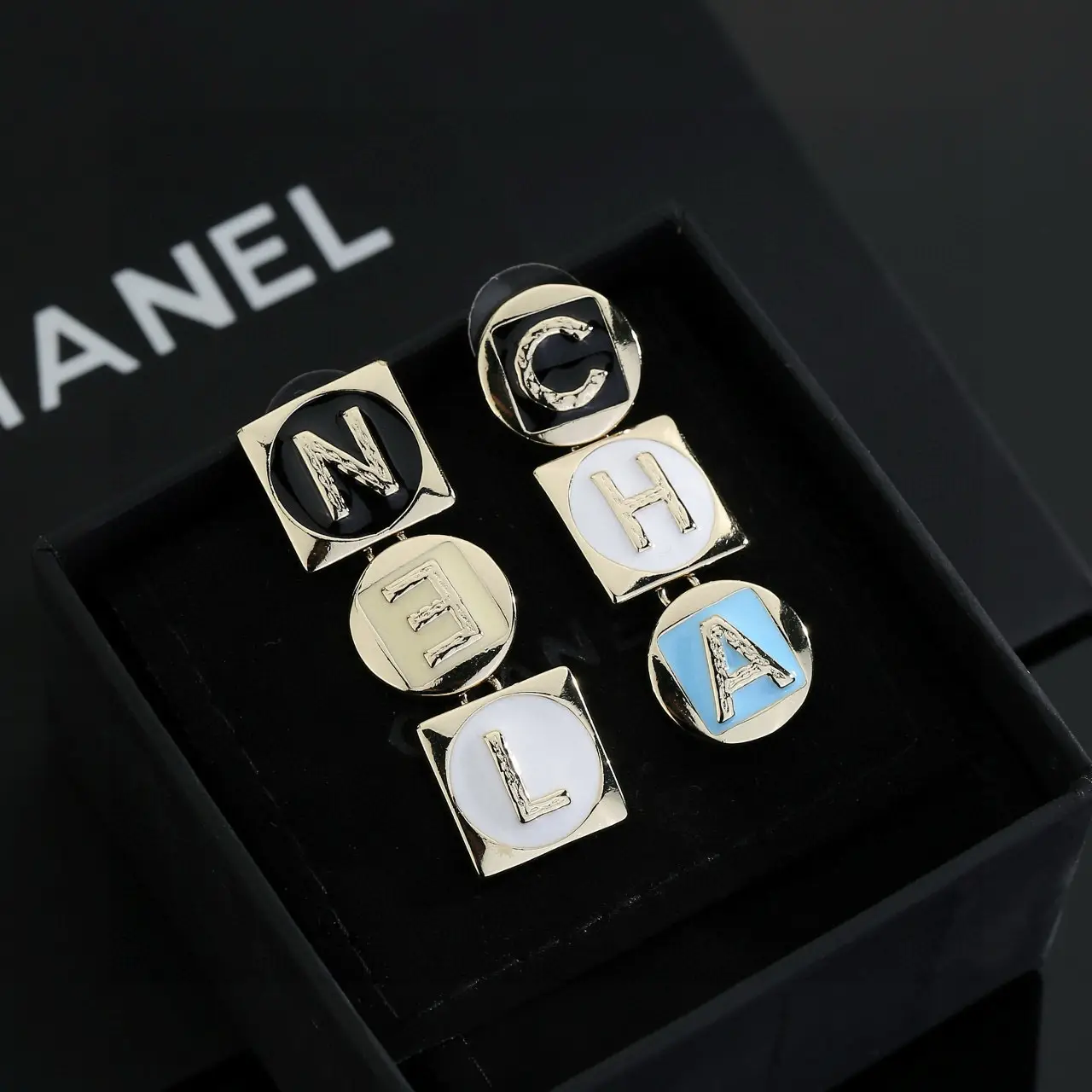 Chanel Classic Letter Earrings