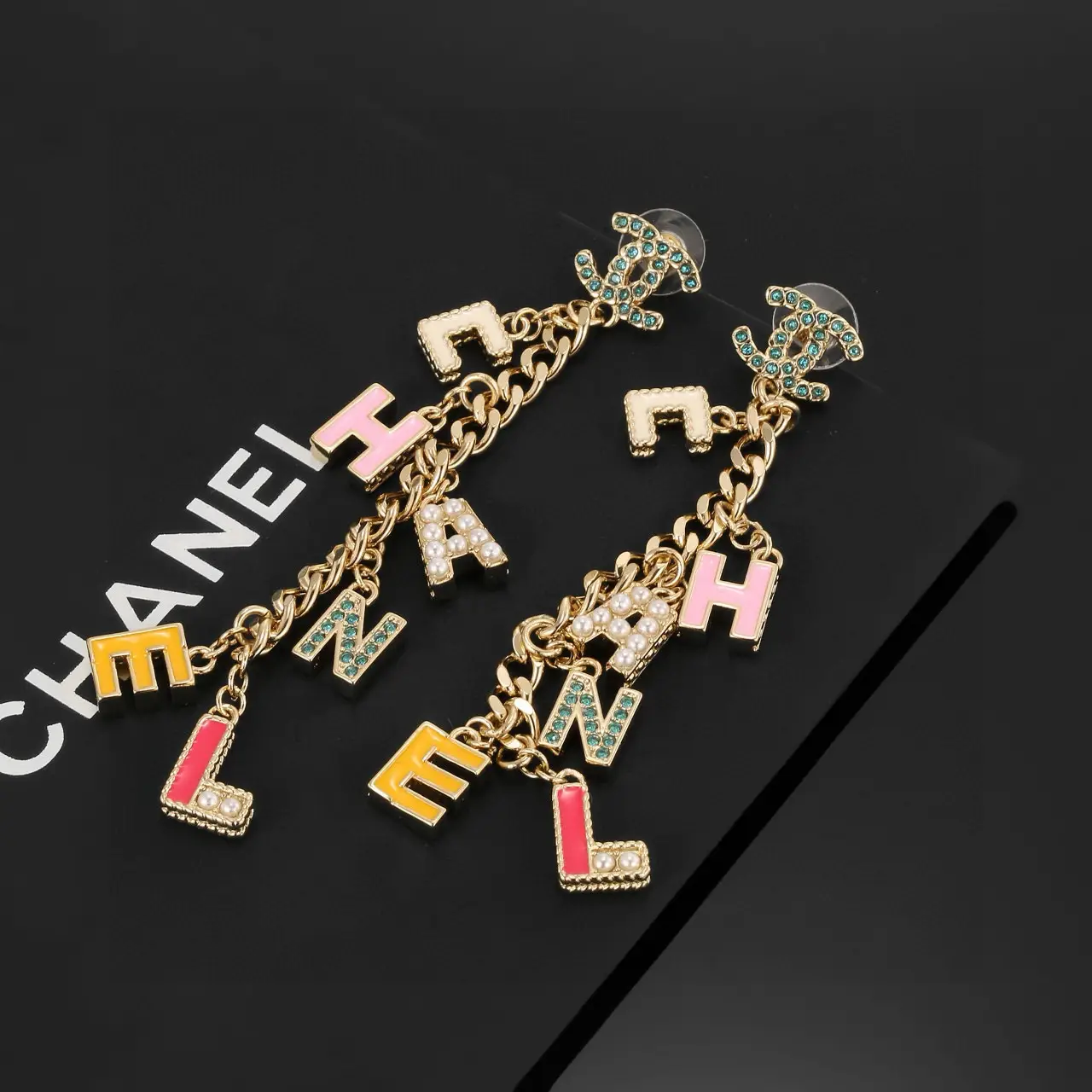 Chanel Classic Letter Earrings