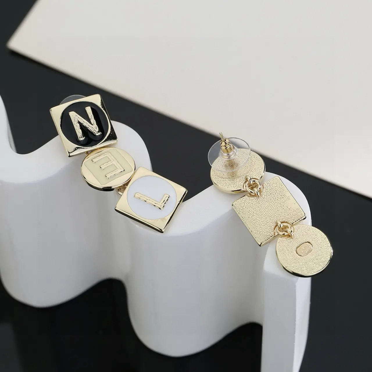 Chanel Classic Letter Earrings