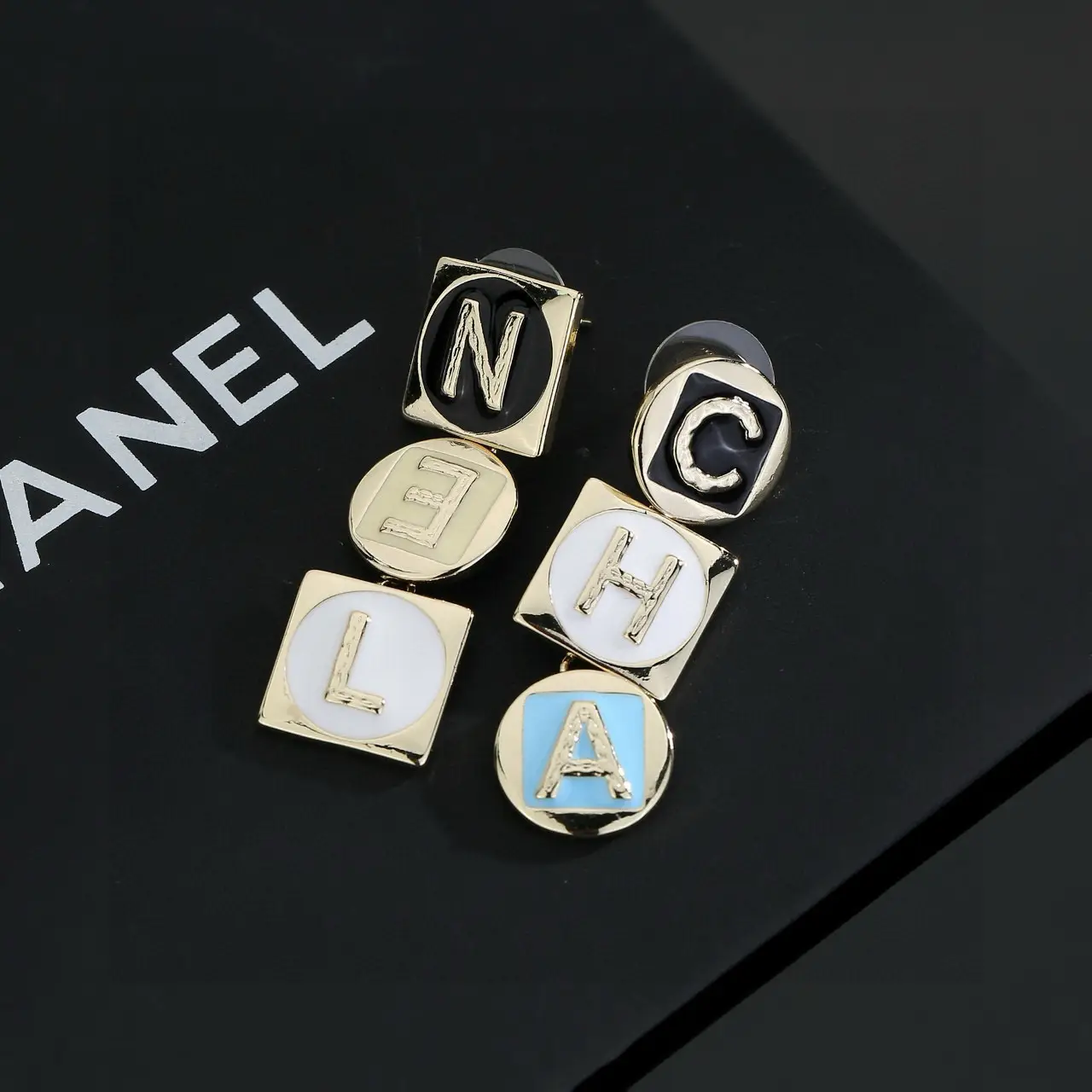 Chanel Classic Letter Earrings