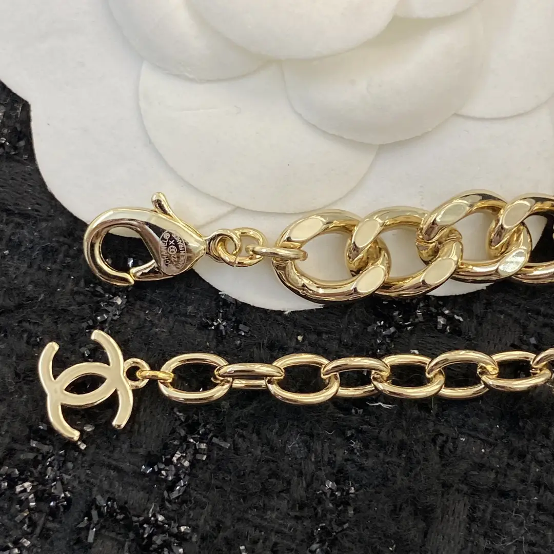 Chanel Enamel Square Choker Necklace