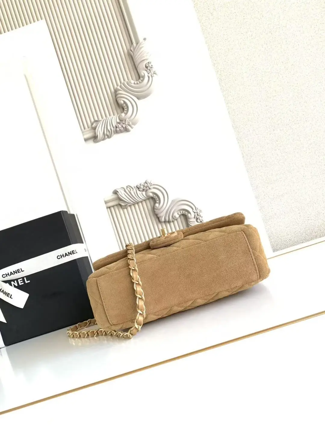 Chanel Flap Bag Suede AS5991 Brown