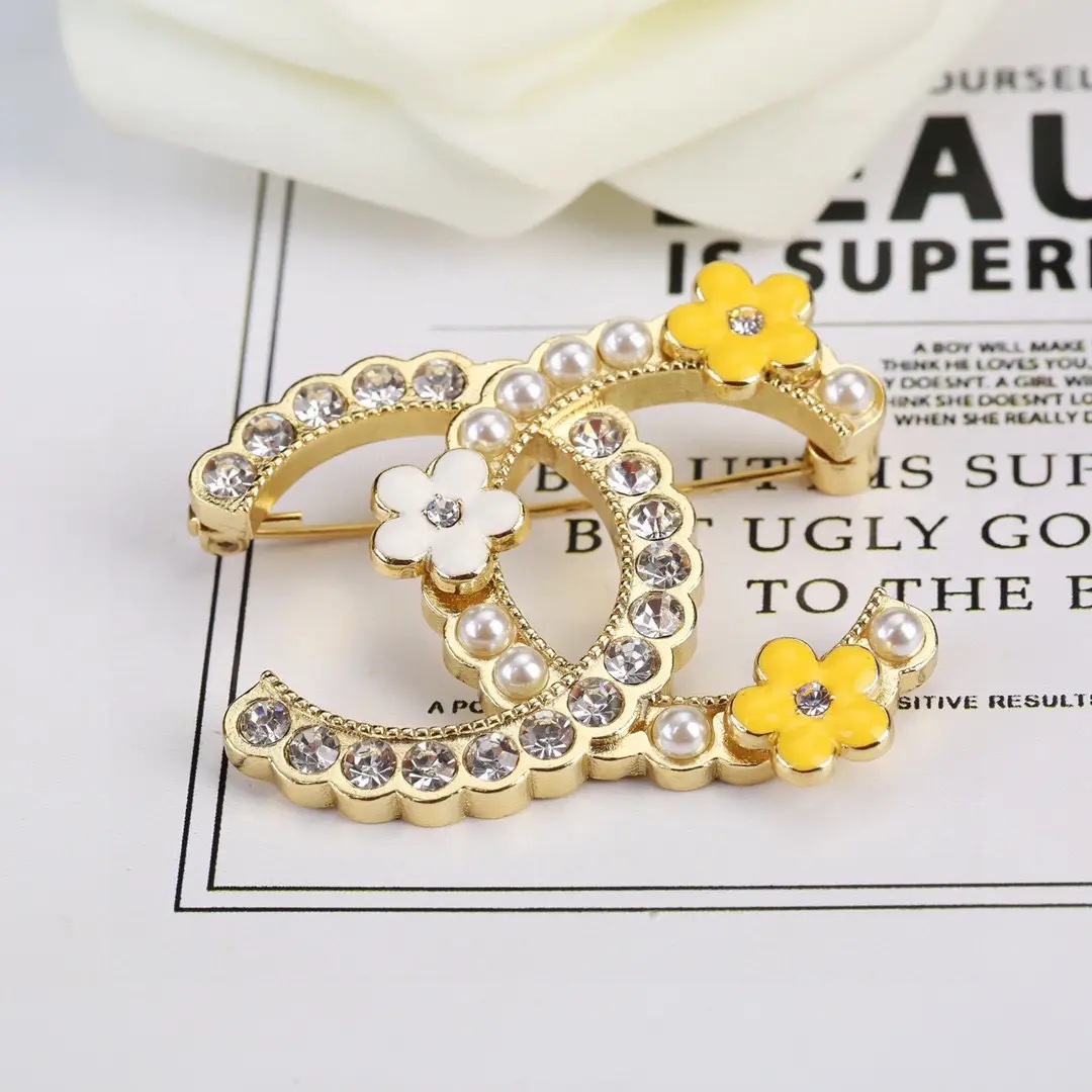 Chanel Flower Diamond Brooch