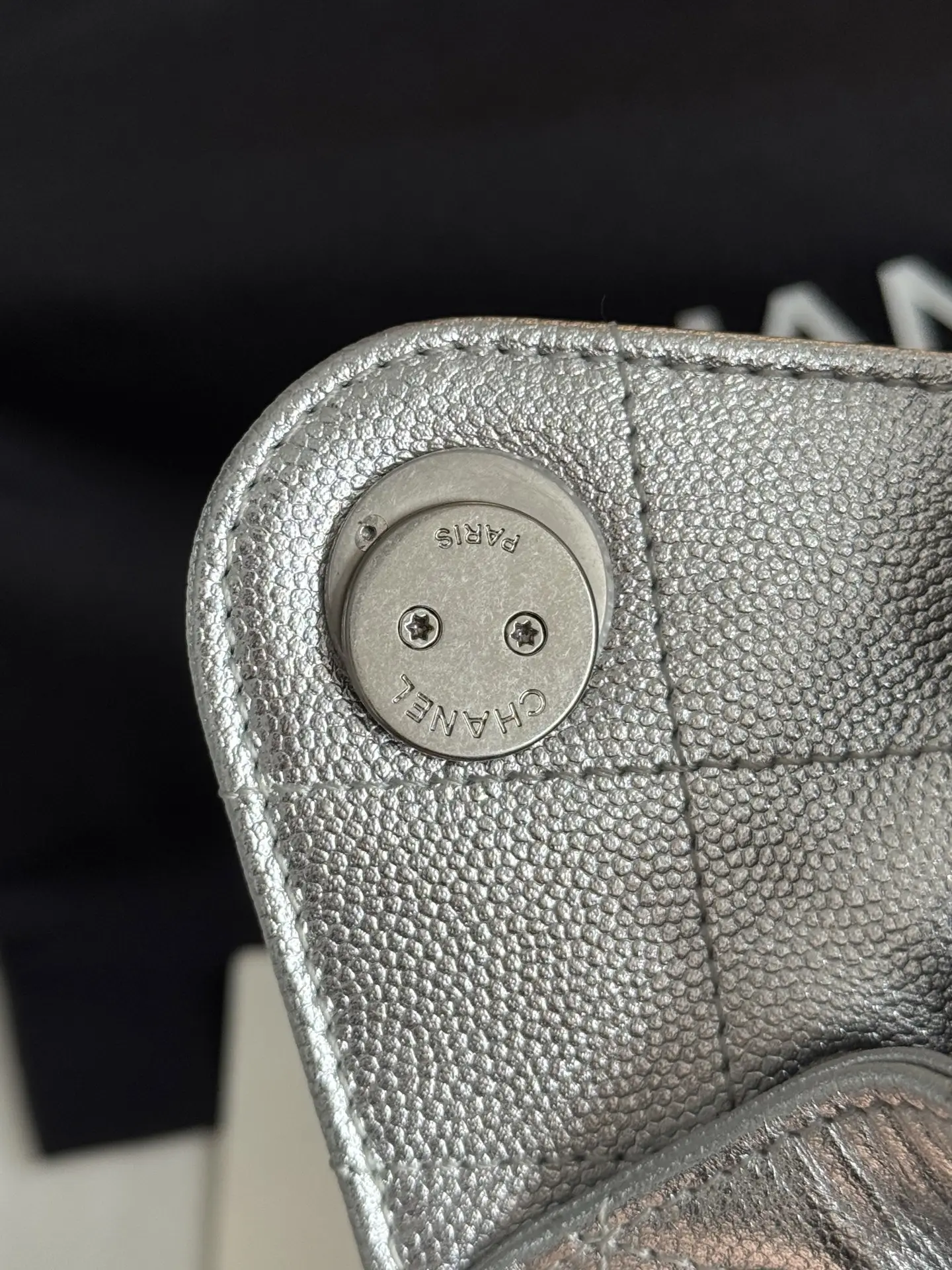 Affordable Chanel Metallic Silver Chanel 25 Mini Bag