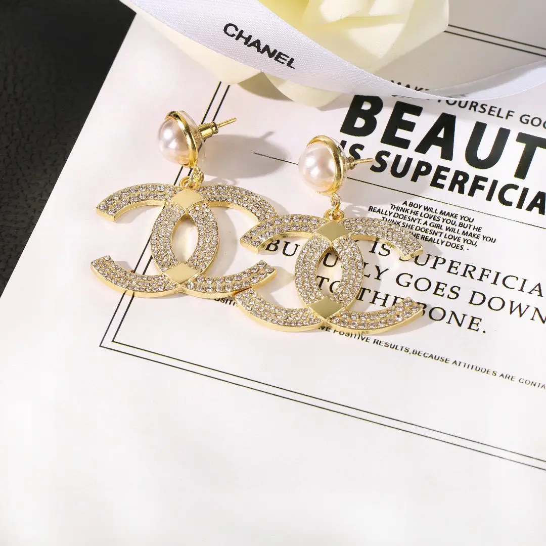 Chanel Pearl Double C Earrings