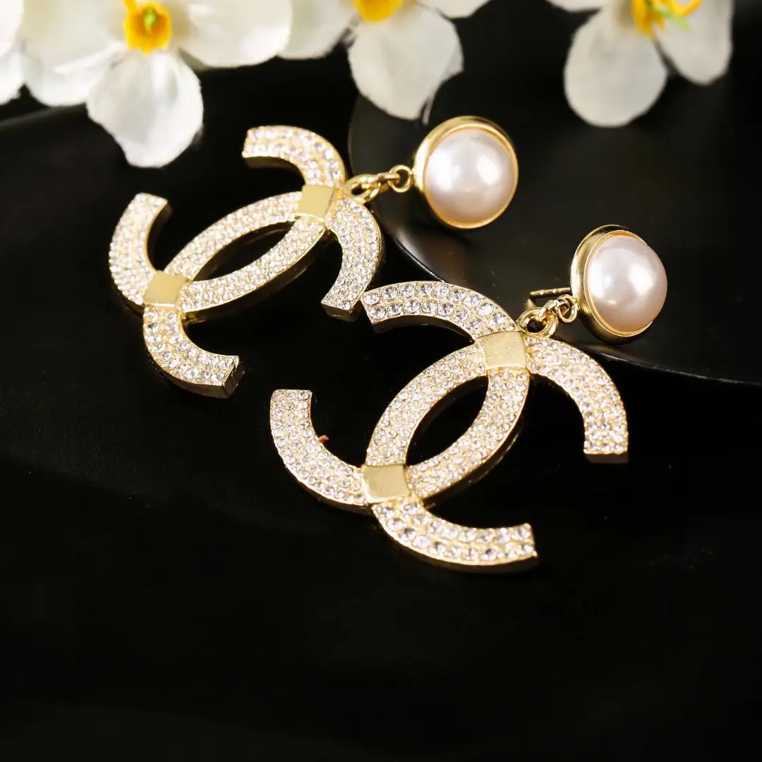 Chanel Pearl Double C Earrings