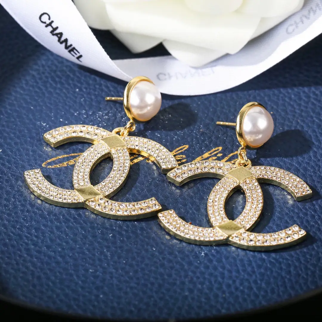 Chanel Pearl Double C Earrings