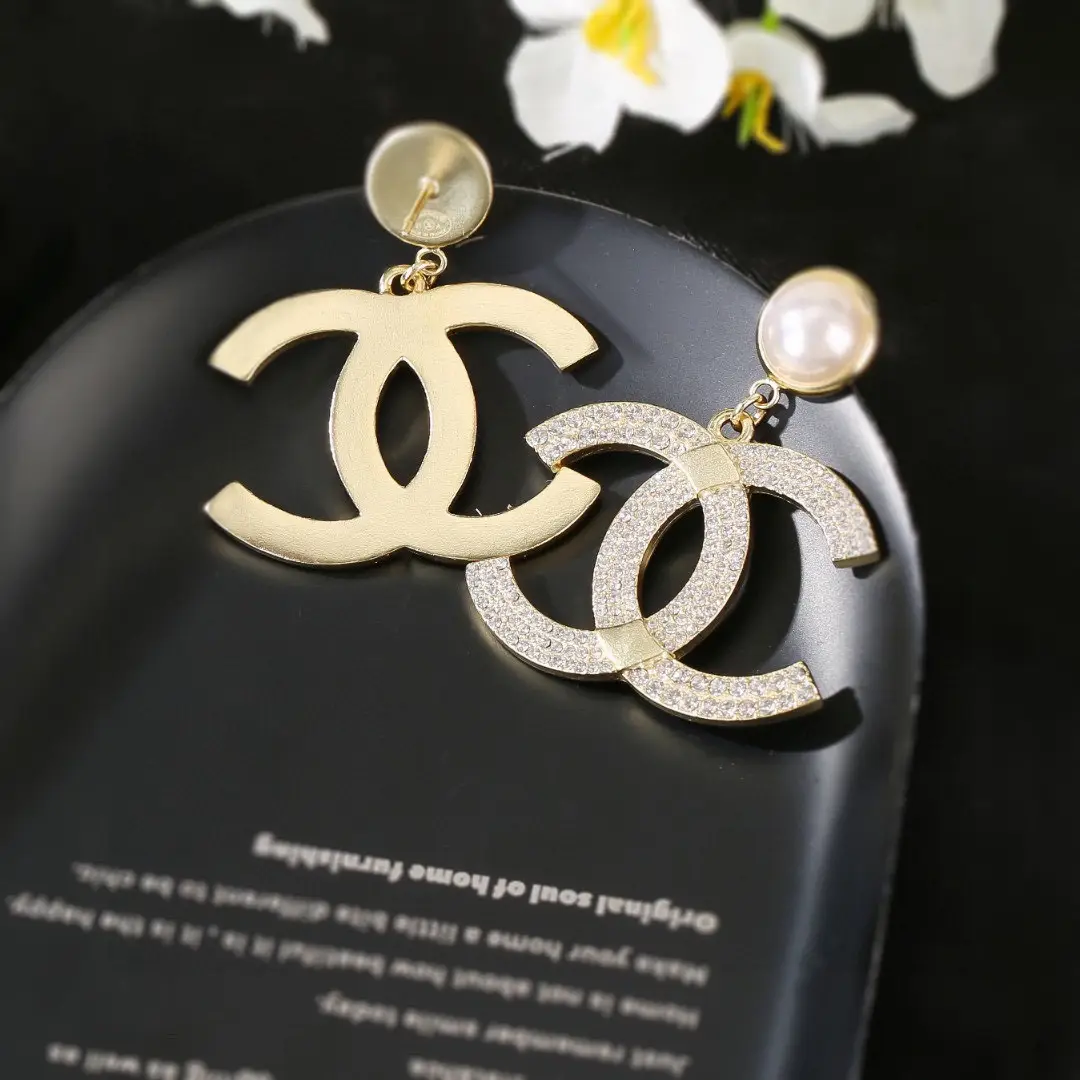 Chanel Pearl Double C Earrings