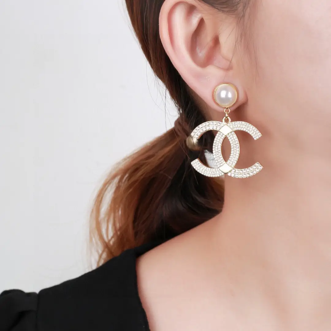 Chanel Pearl Double C Earrings