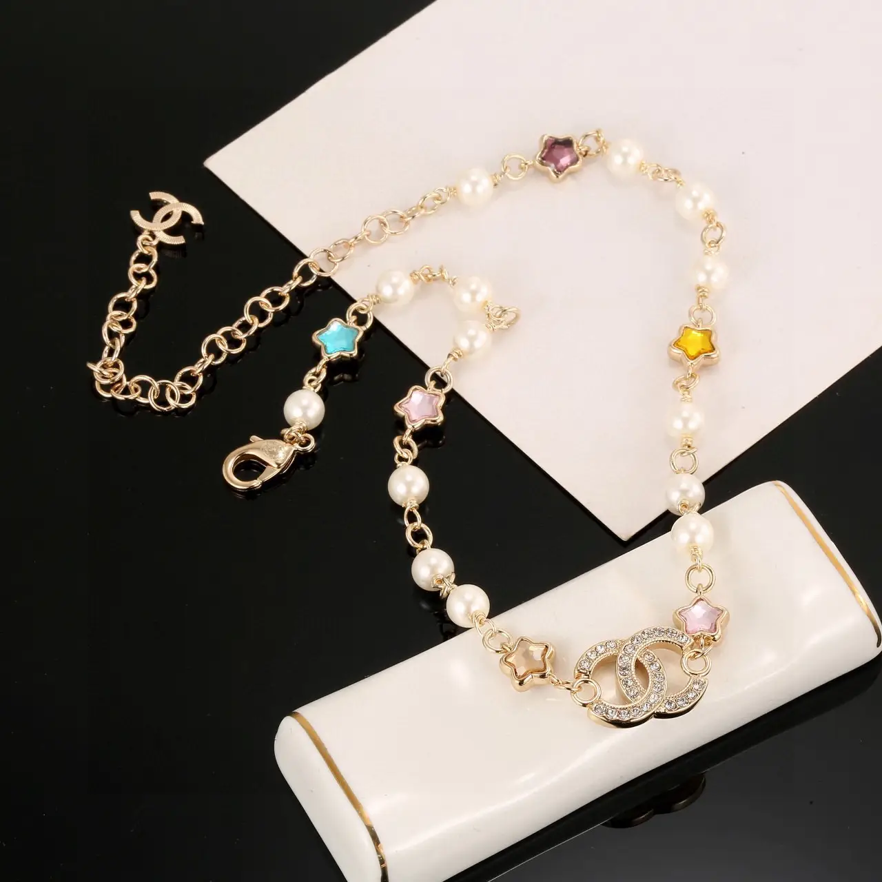 Chanel Pearl Motif Necklace