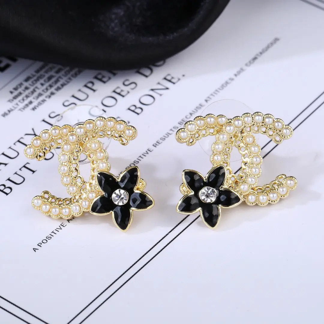 Chanel Pearl Petal Earrings