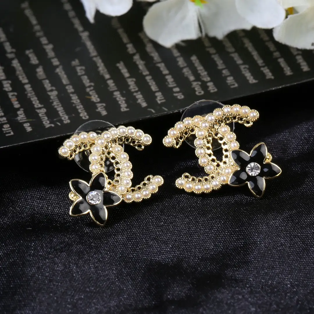 Chanel Pearl Petal Earrings