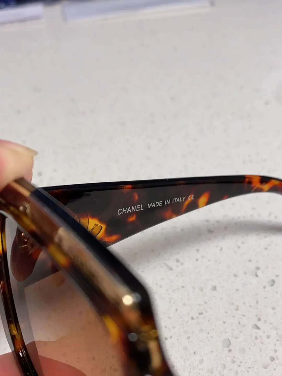 Chanel Square Metal-Rimmed Sunglasses Tortoiseshell