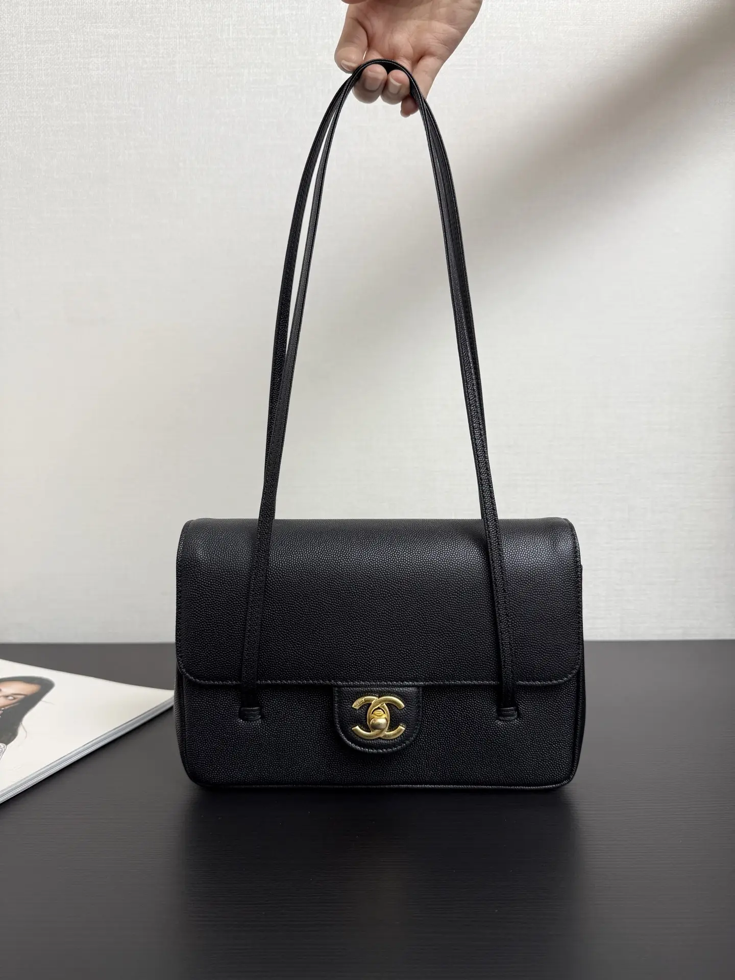 Chanel 26P mini Preppy Coco black leather
