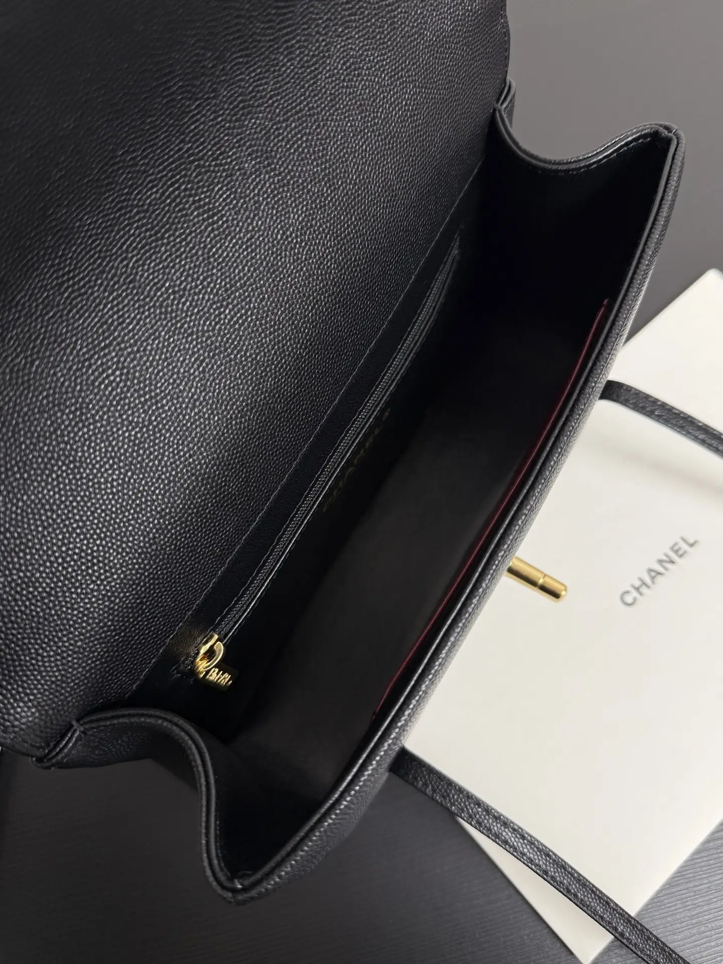 Chanel 26P mini Preppy Coco black leather