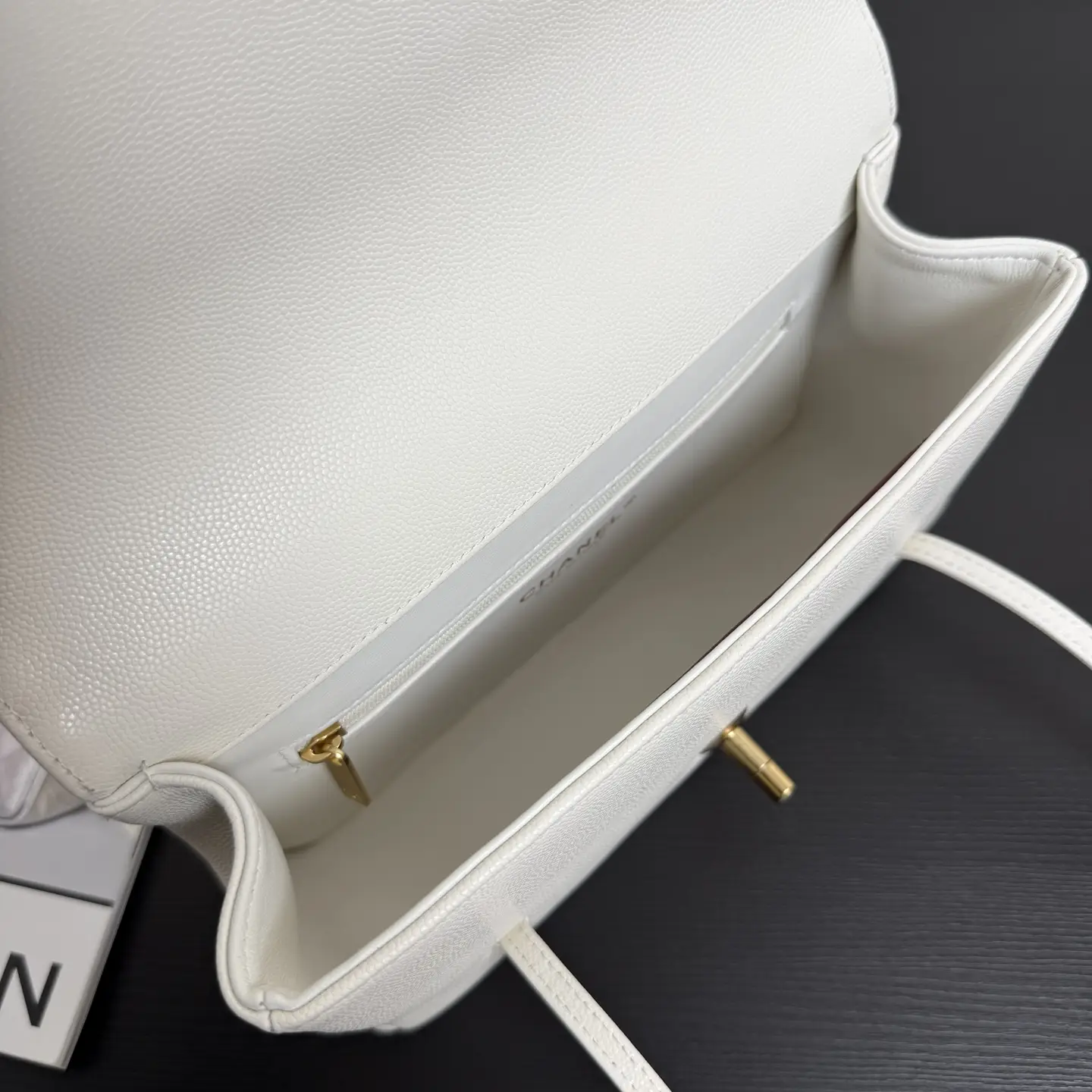 Chanel 26P mini Preppy Coco white leather version