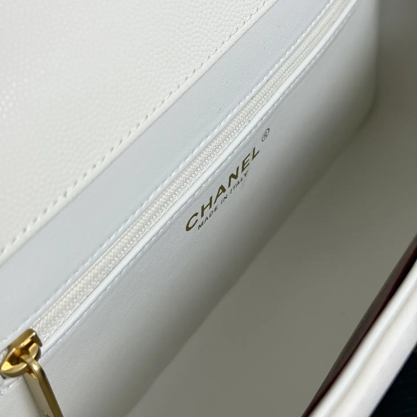 Chanel 26P mini Preppy Coco white leather version