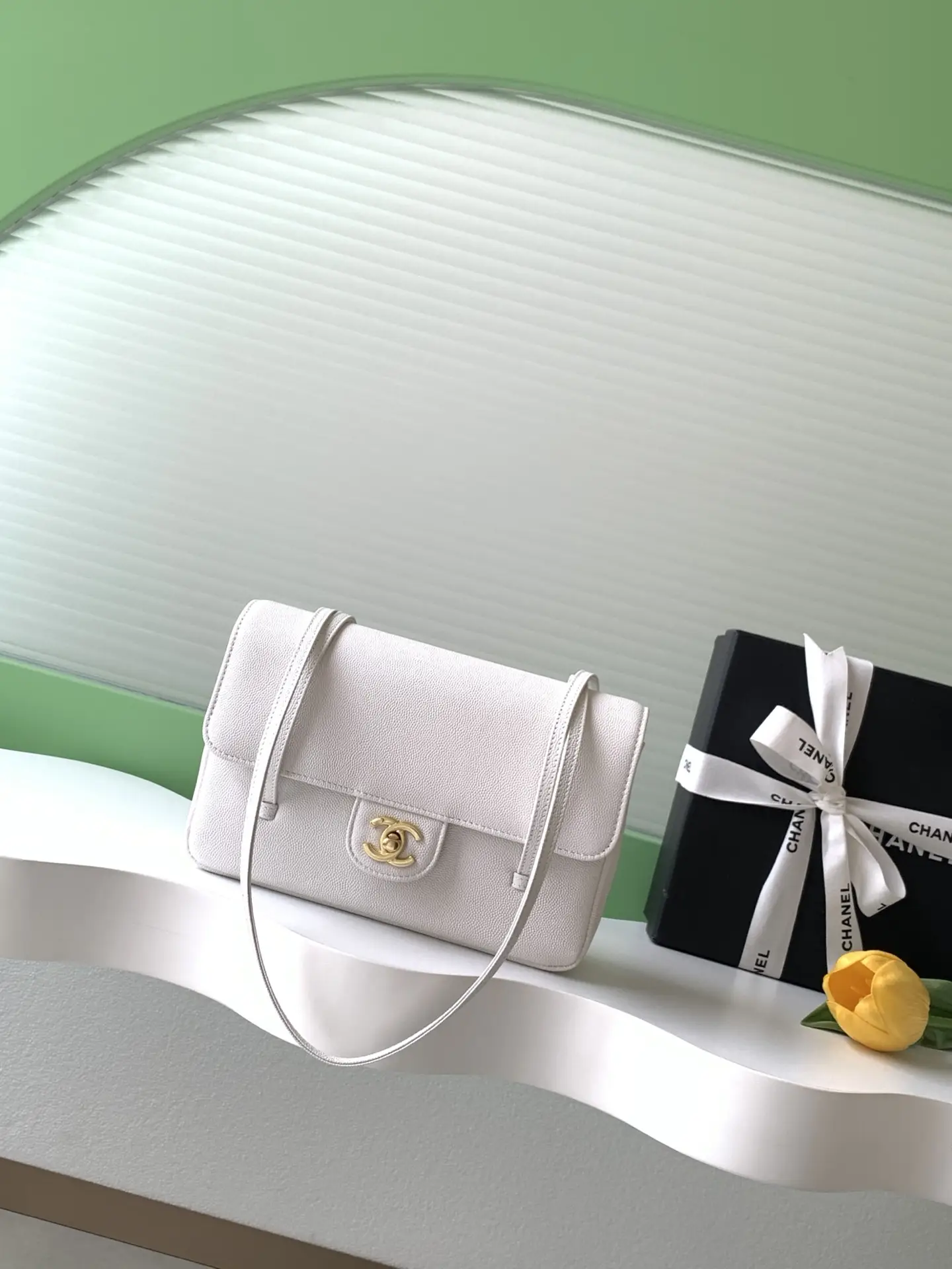 Chanel Small Flap Bag AP6130 White