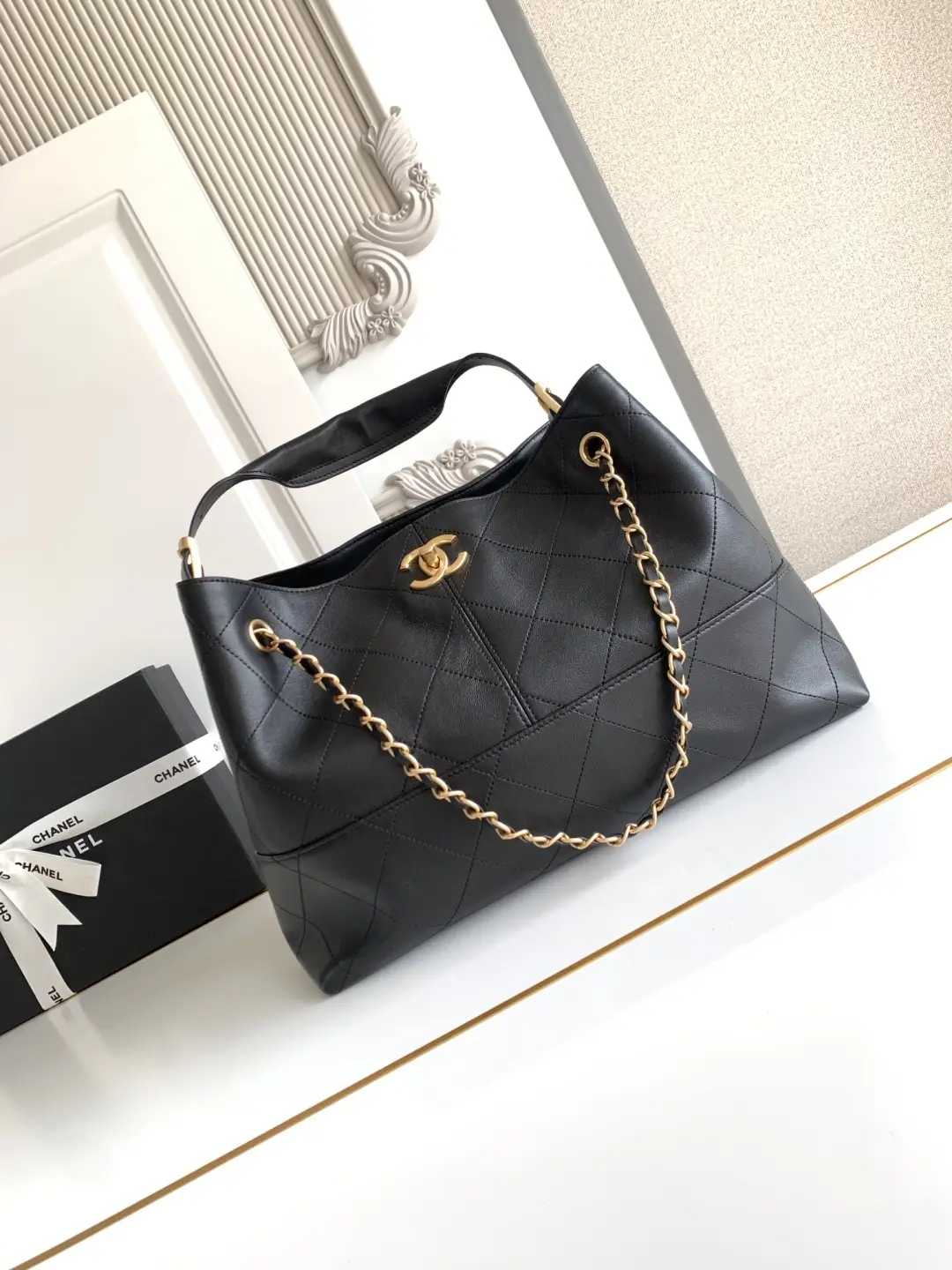 Chanel Small Shopping Bag AS5634 Black