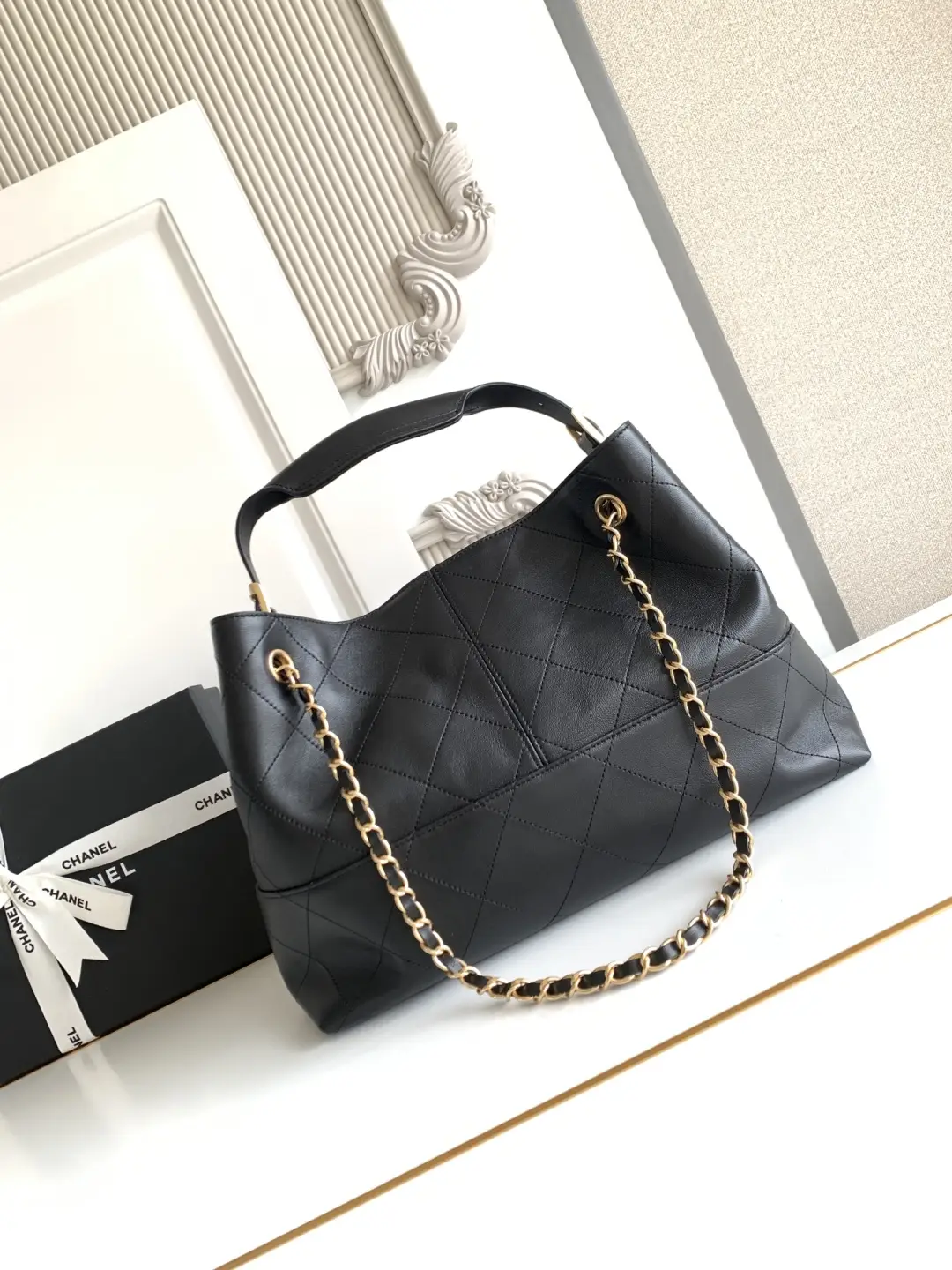 Chanel Small Shopping Bag AS5634 Black