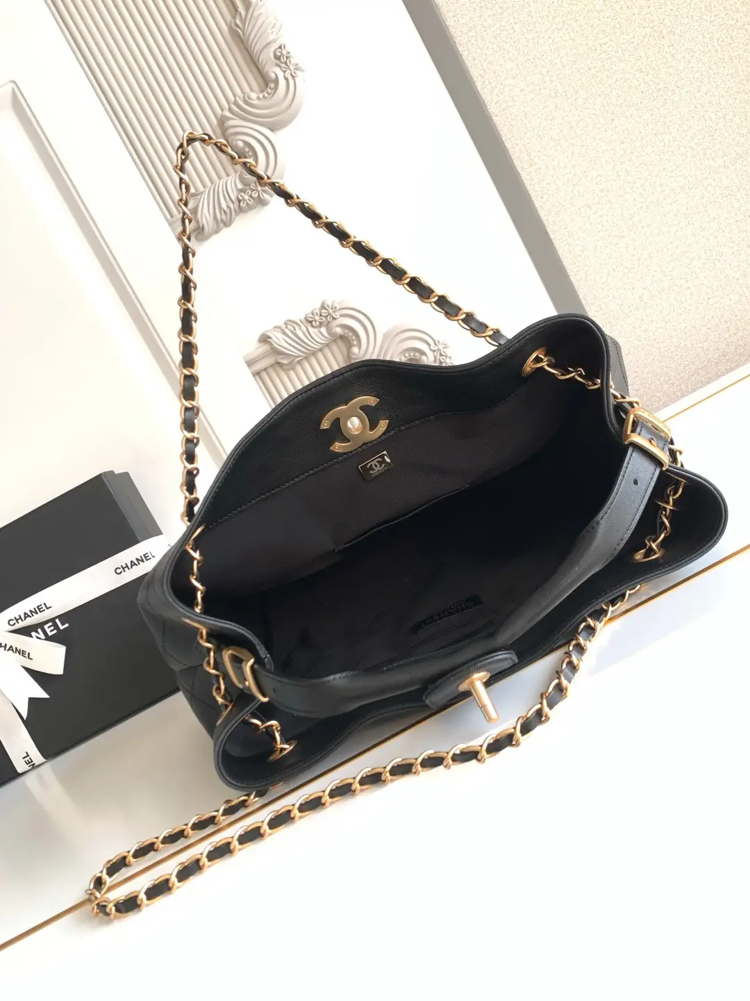 Chanel Small Shopping Bag AS5634 Black
