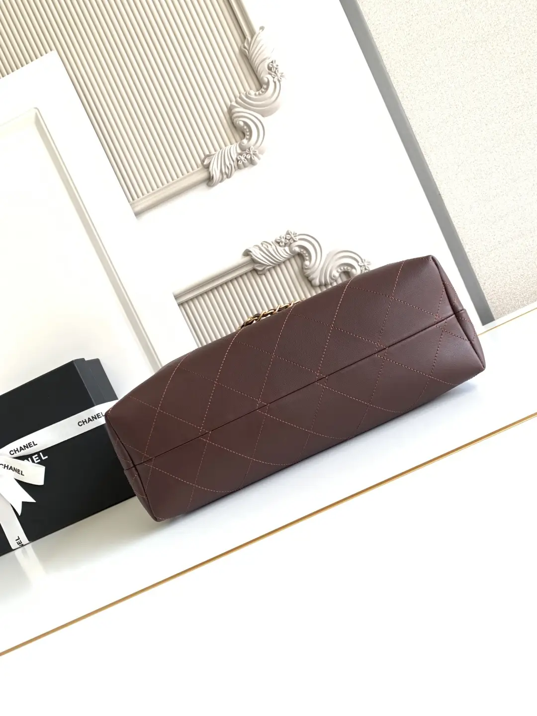 Chanel Small Shopping Bag AS5634 Burgundy