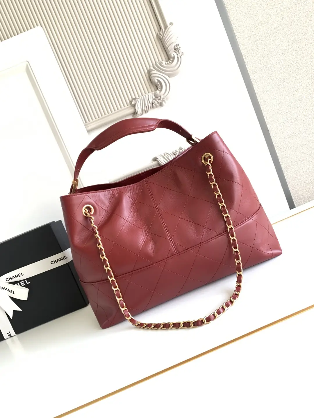 Chanel Small Shopping Bag AS5634 Red