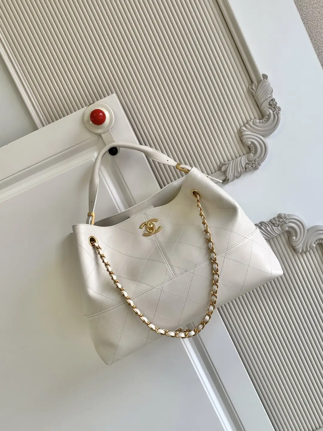 Chanel Small Shopping Bag AS5634 White