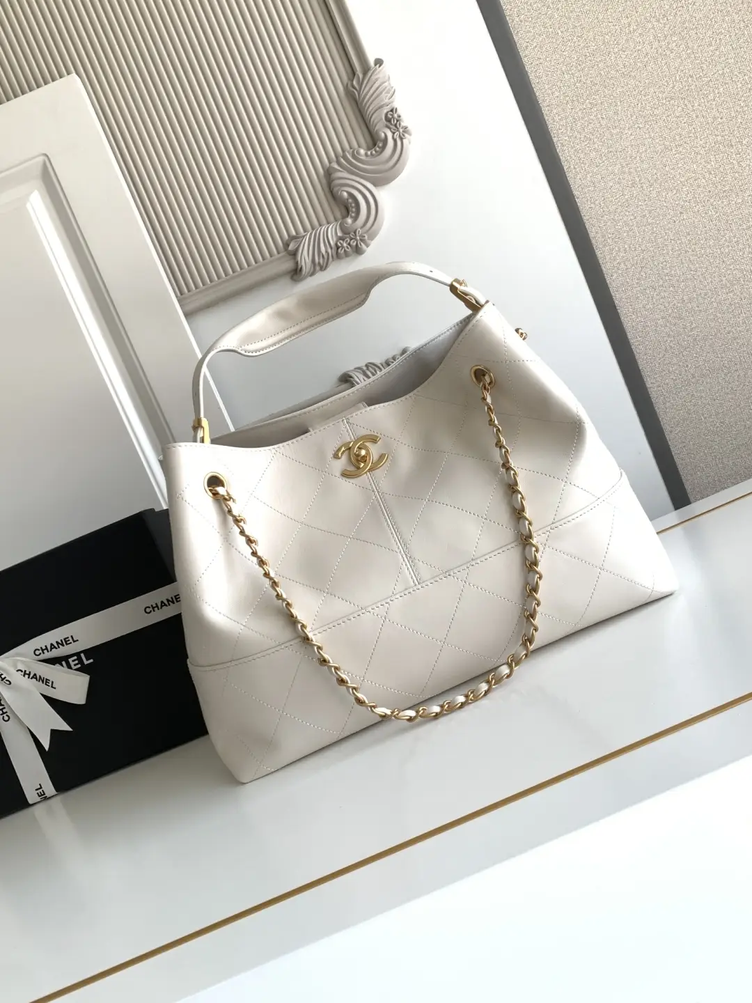 Chanel Small Shopping Bag AS5634 White