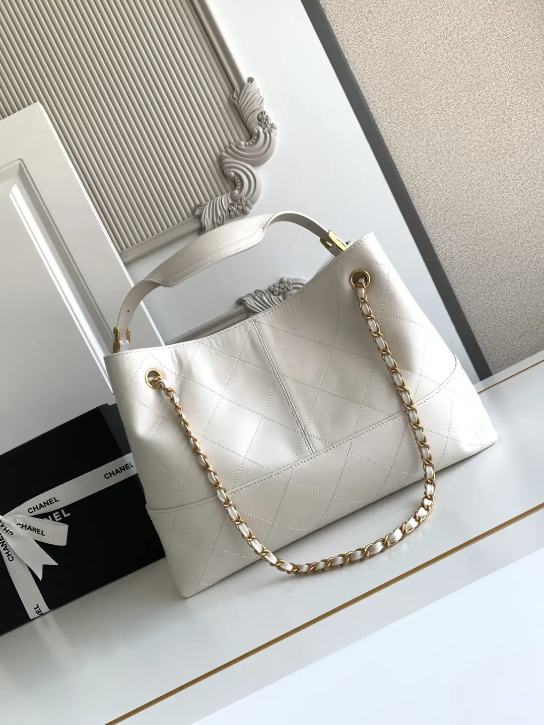 Chanel Small Shopping Bag AS5634 White