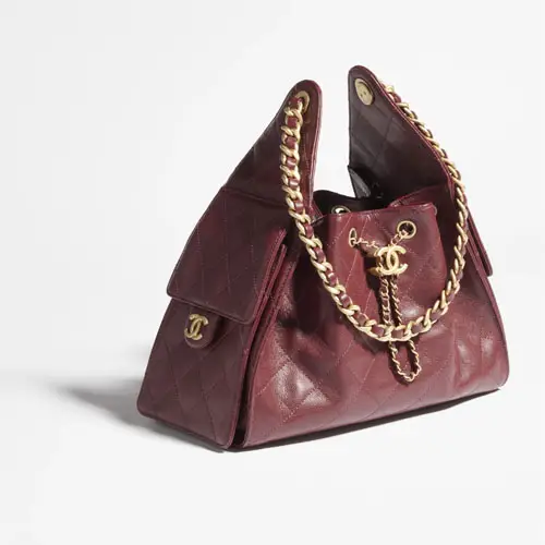 Replica bags lv Chanel 25 Small Handbag Burgundy