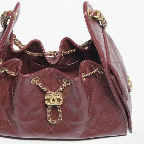 Replica bags lv Chanel 25 Small Handbag Burgundy
