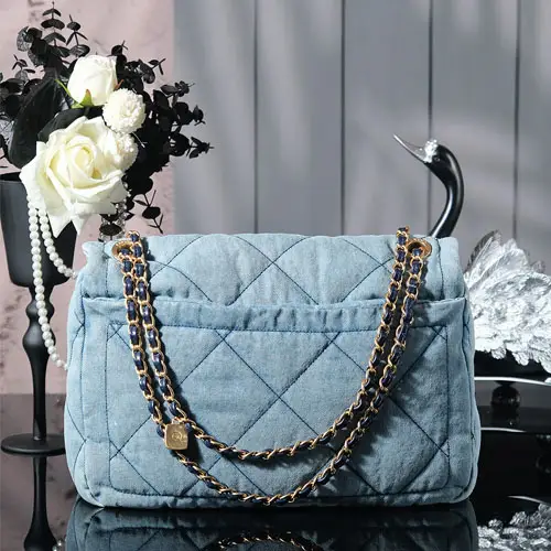 Chanel Denim Blue Chain Bag