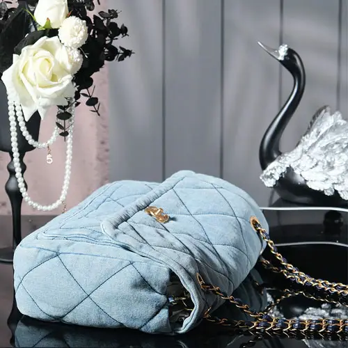 Chanel Denim Blue Chain Bag