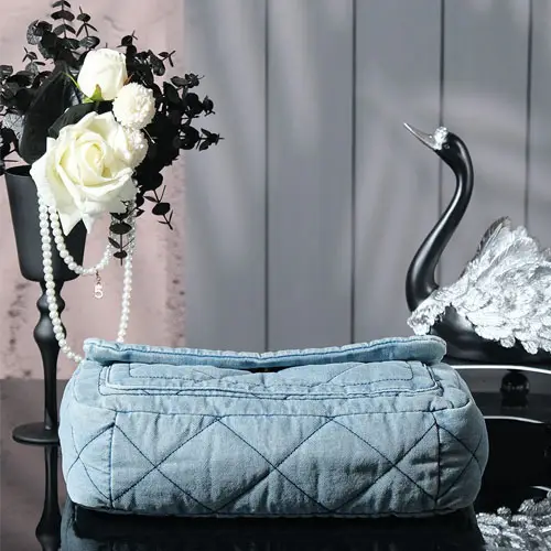 Chanel Denim Blue Chain Bag
