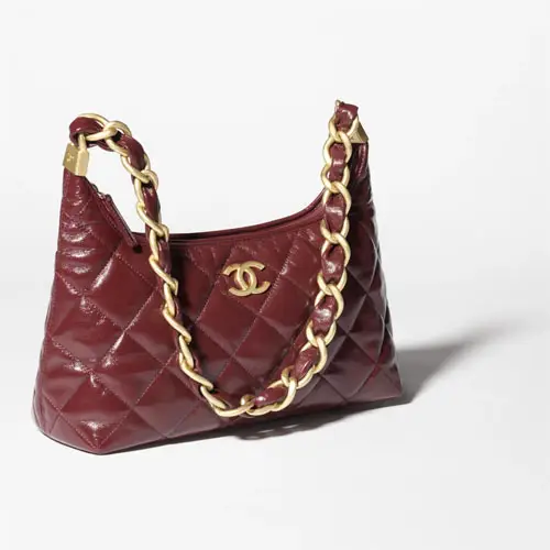 Louis vuitton locations Chanel Hobo Handbag Burgundy