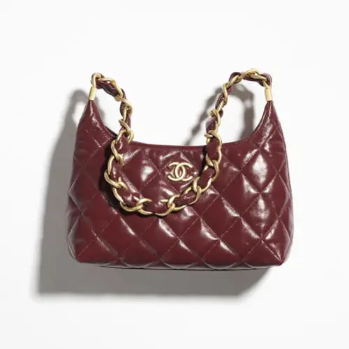 Louis vuitton locations Chanel Hobo Handbag Burgundy
