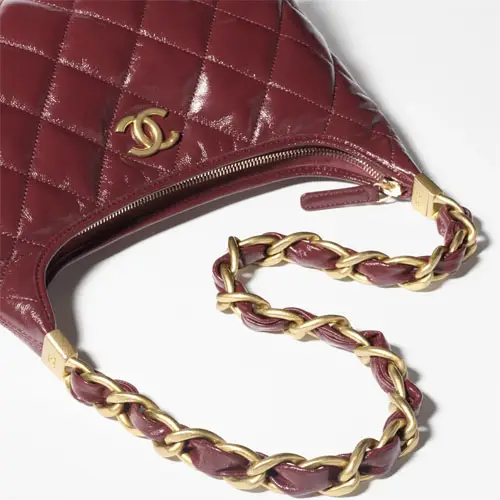 Louis vuitton locations Chanel Hobo Handbag Burgundy