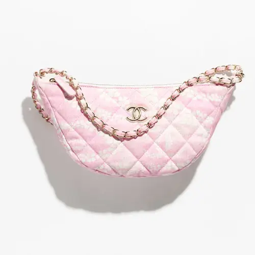 Chanel Large Hobo Bag Light Pink White