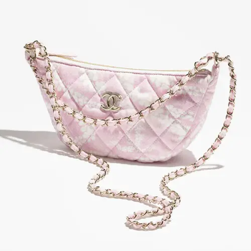 Chanel Large Hobo Bag Light Pink White