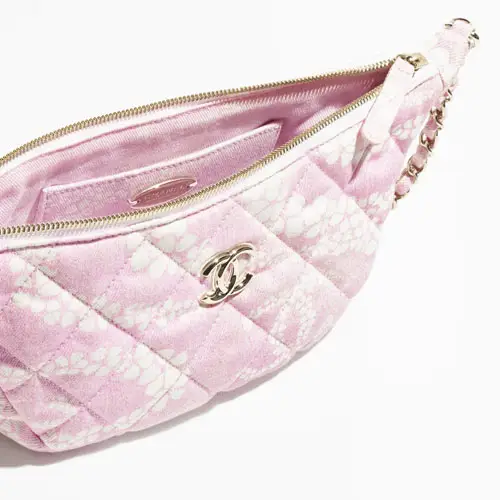 Chanel Large Hobo Bag Light Pink White