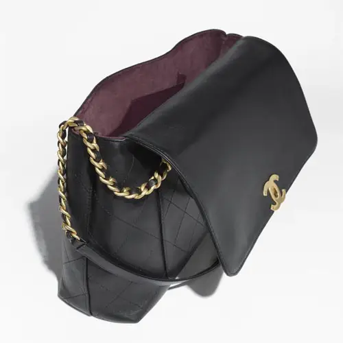 Cheap Chanel Maxi Flap Bag With Top Handle Black
