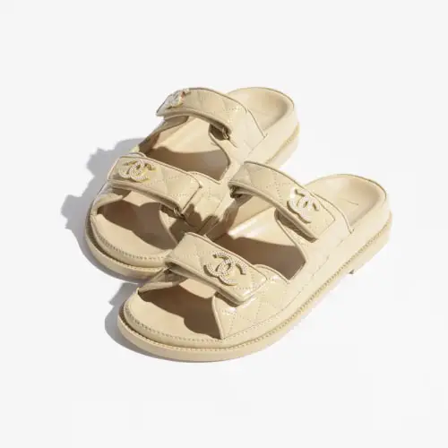Chanel Mules Beige