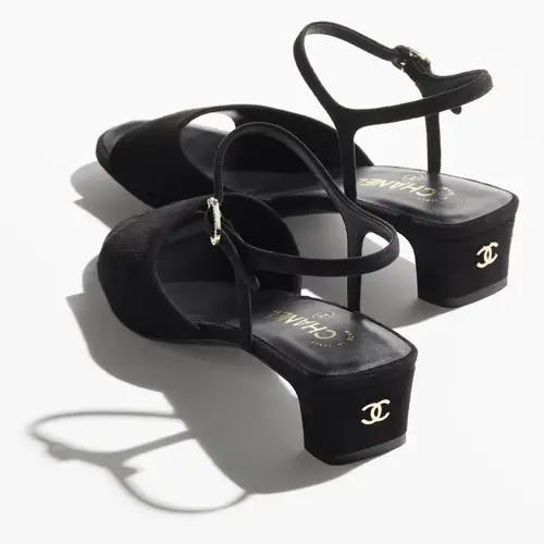 Chanel Sandals Black
